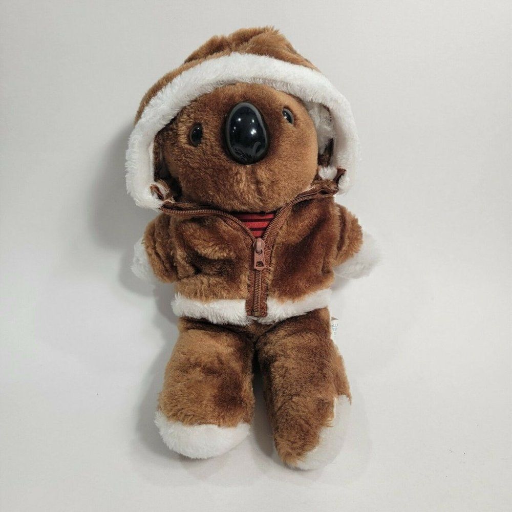 VINTAGE INTERPUR Brown  Koala Teddy  Bear Stuffed‎ Animal Plush Toy 12"